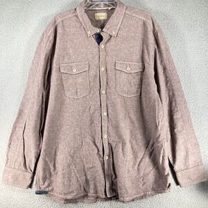 Jeremiah Shirt Men's XXL Light Purple Workwear 100% Cotton Long Sleeve Button